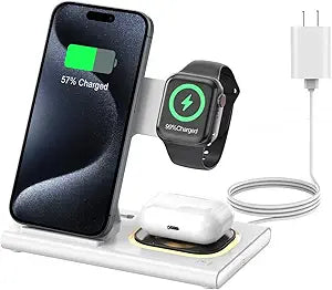 3 In 1 Fold-able Charging Station For Apple Products