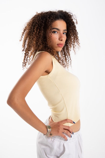 Sleeveless Ribbed Tank